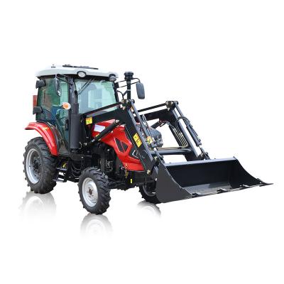 China Hotels Hot Sale 70HP Tractor With Bucket And Front Loader Backhoe for sale