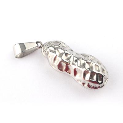 China Fashion Trendy Gift Jewelry High Quality Silver Plated Peanut Pendant for sale