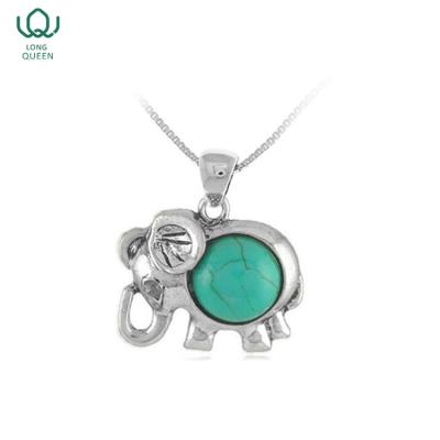 China Other Design Original Jewelry Elephant Turquoise Pendant for sale