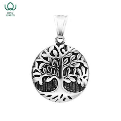 China Punk Custom Simple Charm Pendant Women Jewelry Stainless Steel Tree Of Life for sale