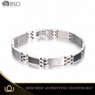 China Europe Longqueen 2017 Hot Design Sabona Stainless Steel Ceramics Magnetic Bracelets for sale