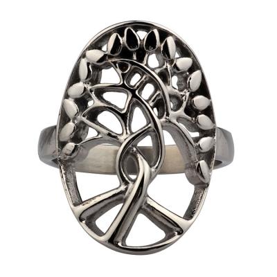 China Other Stainless Steel Jewelry Tree Of Life Rings For Men And Women for sale