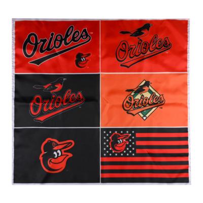 China Mlb Baltimore Orioles 3 Foot By-5 Flag 3x5ft Premium Automotive Design With 2 Metal Grommets for sale