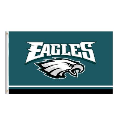 China Wholesale Custom Vivid Wholesale Custom NFL Philadelphia Eagles 3*5FT Banner Double Sided Printing Double Sided Printing Colors Flag for sale