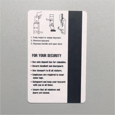 China Access Control System Magnetic Stripe Hotel Key Card 300oe 650oe 2750oe for sale