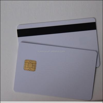 China Original 40K 100% J2A040/JCOP21-36K White ID/epayment/bank card JAVA smart card with 2 lane Hico magnetic stripe for sale