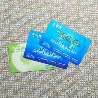 China One-stop PVC Transit Card fm1208 8k EEPROM Prepaid Contactless IC Cards for sale