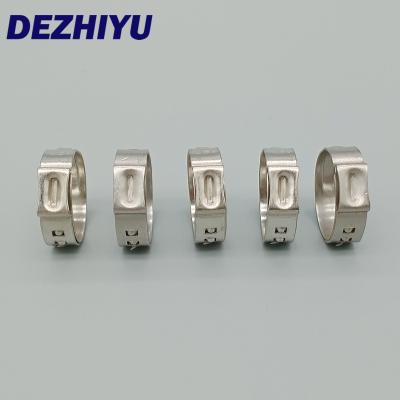 China Pipe Clamp Customized Stainless Steel Single Ear Stepless Pipe Clamp For Pipe Clamps for sale