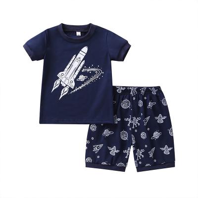 China Wholesale Washable Kids Clothing Kids Clothes Boy Boutique Summer Boy Clothing For Kids Wear 2 Piece Short Sleeve Top With Shorts for sale