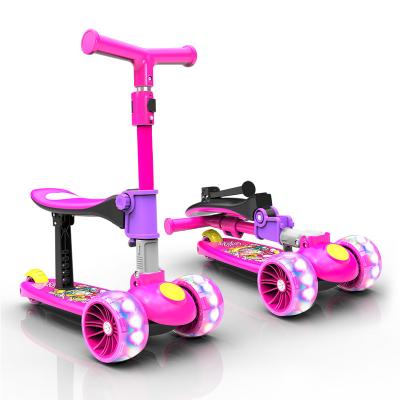 China Factory Wholesale Cheap Flashing 3 Wheels Kids Outdoor Toy Kick Scooter for sale