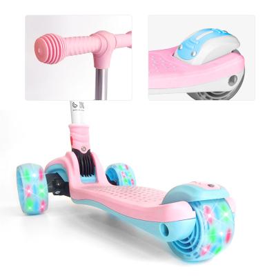 China Wholesale Kid Children Scooter Led Foldable Height Adjustable Kids Kick Scooter With 3 Turn Signal Wheels for sale