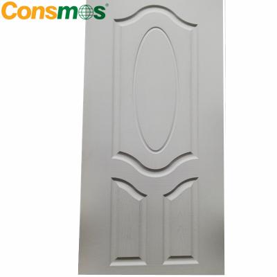 China Consmos Factory Price Moisture Proof Melamine or Veneer 2mm/3.2mm/4mm MDF/HDF Wood Door Skin and Natural Doors Plywood Sheet/Board for sale