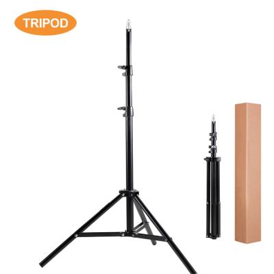 China Wholesale PORTABLE Portable Legs 2m Stand 3 Adjustable Camera Accessories Ring Light Tripod 1/4 Interface For Photography for sale