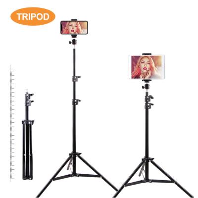 China Wholesale PORTABLE Profesional Mobile Phone Holder 260cm Tripod Camera Stand Ring Light Accessories for tiktok stick youtube photography for sale