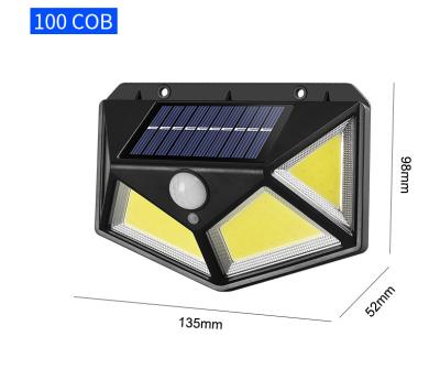 China Super Bright Polycarbonate COB 76 LED Sense Light With CE RoHS Certificate Outdoor Sensor Lighting Solar Lamp Wall Light for sale