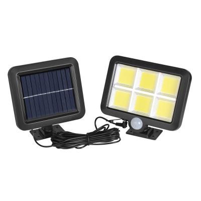 China COB Solar Powered Indoor Outdoor Motion Sensor Night 120 Security Garden Lamp LED Wall Gate Light for Househould for sale