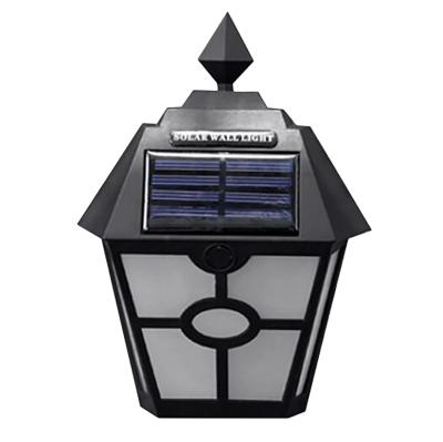 China Outdoor Solar Hexagonal Wall Light Polycarbonate Landscape Courtyard Wall Light Villa Balcony Outdoor Wall Lamp for sale