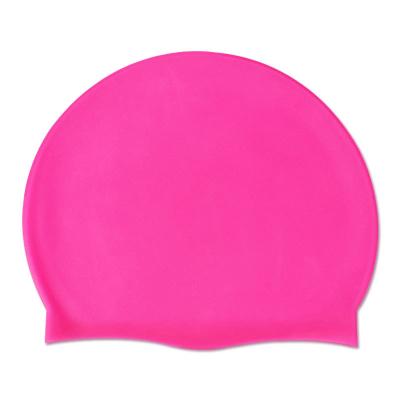 China 2023 Pure New Arrivals Custom Color Logo Printed Hat Waterproof Silicone Swim Cap For Kids for sale