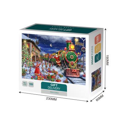 China DIY TOY Custom Adults Christmas Jigsaw puzzle copy 1000 piece puzzle supplier for sale