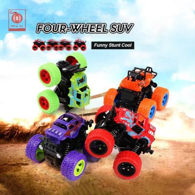 China high quality 360 degree rotation die cast car friction toys vehicles cool boy 4wd inertia 360 degree rotation mini toy car for child for sale