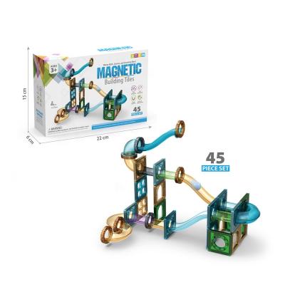 China Building Toy Children Toys Magnetic Run Ball Track Model Magnetic Building Blocks for sale