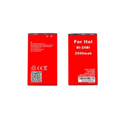 China Professional Mobile Phone Manufacturer 1800mah 2500mah Cell Phone Li-ion Battery For Itel BL-25bi for sale