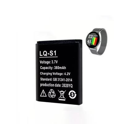 China High Quality Consumer Electronics Replacement Lq-s1 3.7v 380mah Battery For Smart Watch Dz09 Qw09 W8 A1 V8 X6 for sale