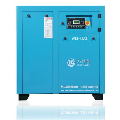 China OIL-LESS 7.5kw 0.7mpa-1.2mpa fixed gear low noise direct driven screw air compressor for drilling rig for sale