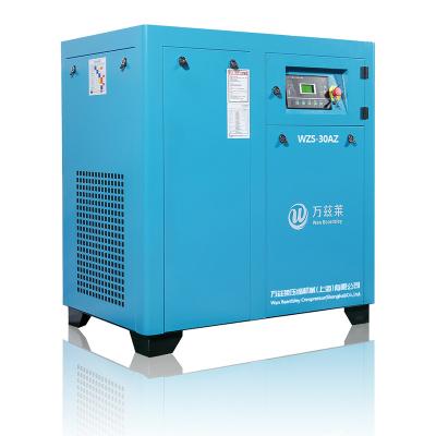 China OIL-LESS 8 Bar 120 Cfm Stationary Quiet Rotary AC Direct Drive Rotary Screw Air Compressor for sale