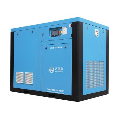 China OIL-LESS 3 phase 200hp ac electric inline air compressor for drilling rig for sale