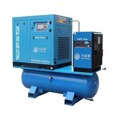 China OIL-LESS 3 Stage Screw Air Compressor 22kw Manufacturing Equipment For Laser Cutting for sale