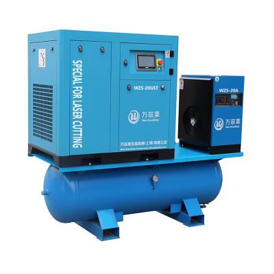 China OIL-LESS high efficiency p.m. vsd 22kw energy saving screw air compressor for laser cutting for sale