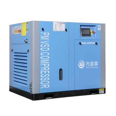 China Well Selling Oil Free Oil Free 10bar 250kw Frequency Conversion Stationary Rotary Screw Compressor For Medical for sale