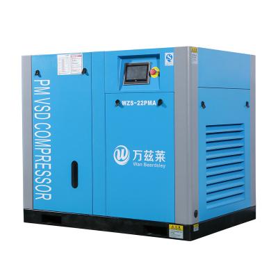 China AC Power 22kw 10 Bar Direct Drive Oil Free Silent Electric Screw Air Compressor for sale