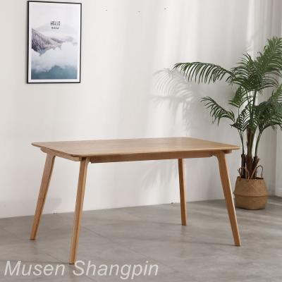 China Wholesale Solid Wood Simple Design Nordic Style Dining Table Solid Wood Dining Room Restaurant Furniture for sale