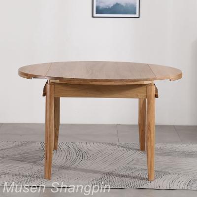 China Wholesale Solid Wood Nordic Style Solid Wood Folding Table For Dining Room Hotel Restaurant Furniture for sale