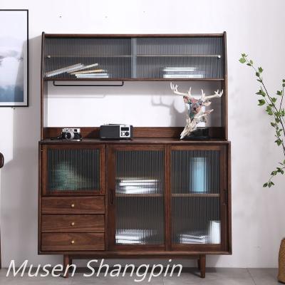 China 2021 New Design Walnut Wood Storage Cabinet With 3 Drawers Living Room Furniture for sale