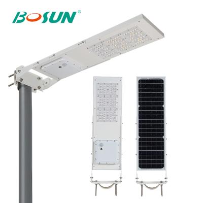 China ROAD Bosun new product bridgelux chips ABS IP65 outdoor integrated 15w 30w all in one solar led street light lamp for sale