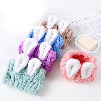 China Wholesale Soft Cute Soft Headband Soft Headband Fleece Bow Butterfly Bow Butterfly Face Wash Spa Cosmetic Makeup Headband For Girl Woman Headband for sale