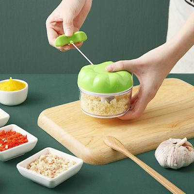 China Eco-friendly Manual Multifunctional Garlic Press Garlic Grinding Chopper Food Vegetables Cutter Meat Grinders Kitchen Instruments Garlic Artifact for sale