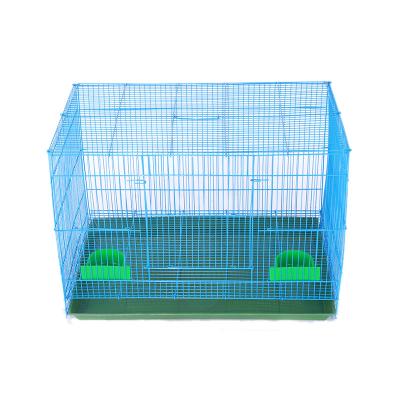 China Professional Stocked Pet Cage Luxury Iron OEM Supplier Folding Bird Cage For Small Finches Parrot Cage for sale