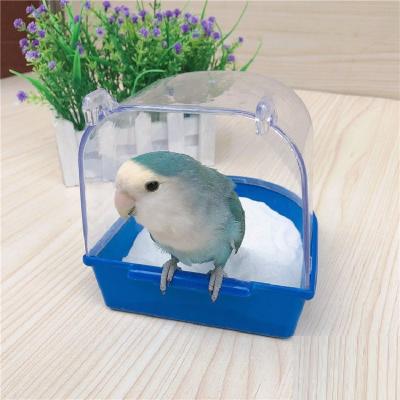 China Stocked Birds Sand Small Animal Bath Pot Garbage Cleaning Dust Bathing With Shovel For Hamster Guinea Pig Chinchilla Gerbil Mouse for sale