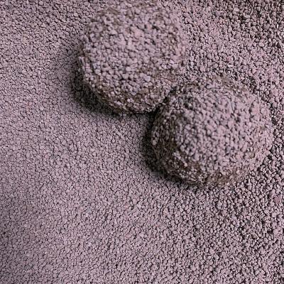 China Stocked Cat Supplies Natural Ore Deodorizing Cat Litter 5kg Super Absorbent and Dustproof Purple Split Rock Bentonite Cat Litter for sale