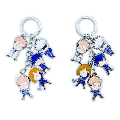 China Japanese Popular Alloy Key Jujutsu Kaisen Model Character Gift Animation Clothing Accessories Pendant Christmas Gifts for sale