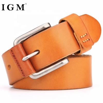 China Luxury Natural Veg Tan Top Grain Cowhide Genuine Leather Belts For Casual Wear Women for sale