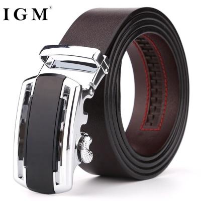 China 100% Pure Cowhide Italy Automatic Buckle Stong Men Real Belts Famous Brand Genuine Leather for sale