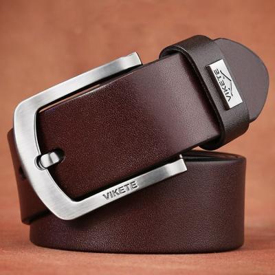 China Original cowhide bentgrass cowhide genuine leather jeans belt for male for sale