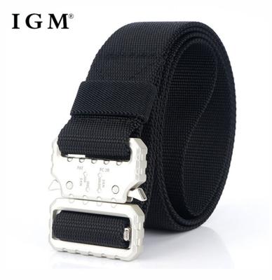 China Fashion Heavy Duty Nylon Adult Army Belt Cloth Casual And Fashion IGM Convenient Convenient Adjustable Strap for sale