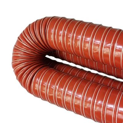 China Modern Black or red flexible air duct high temperature silicone hose heating air duct for sale