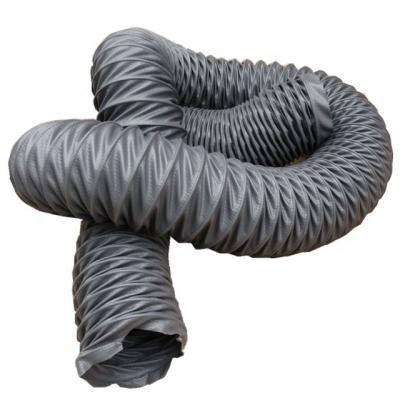 China Modern 10m Pvc Collapsible Round Nylon Fabric High Pressure Hose Air Ventilatioln Duct Hose For Exhaust Fan for sale